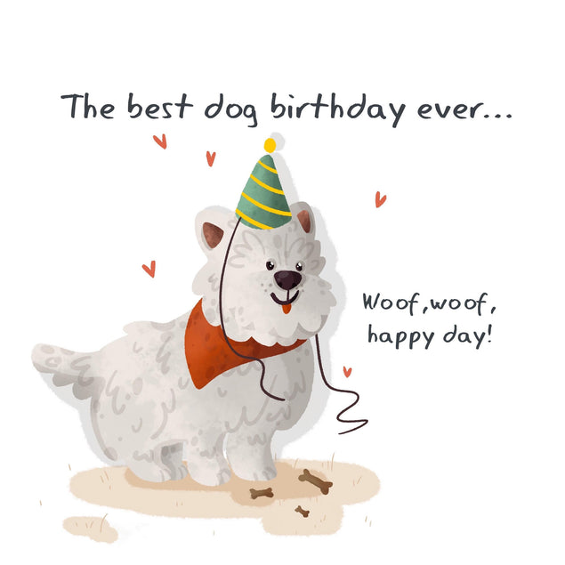 Cockapoo Happy Birthday For Dog Confetti-exploding Greetings Card