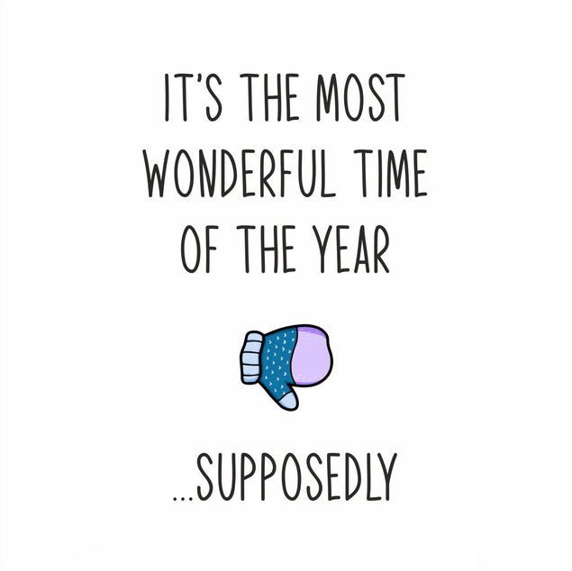 The Most Wonderful Time Of The Year Confetti-exploding Greetings Card