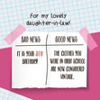 News Sticker Happy 35th Birthday Daughter-In-Law Confetti-exploding Greetings Card