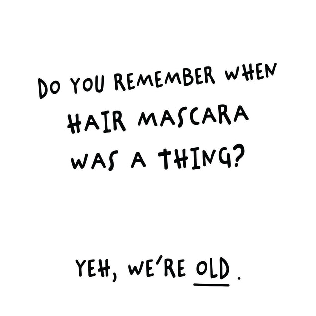 Hair Mascara Confetti-exploding Greetings Card