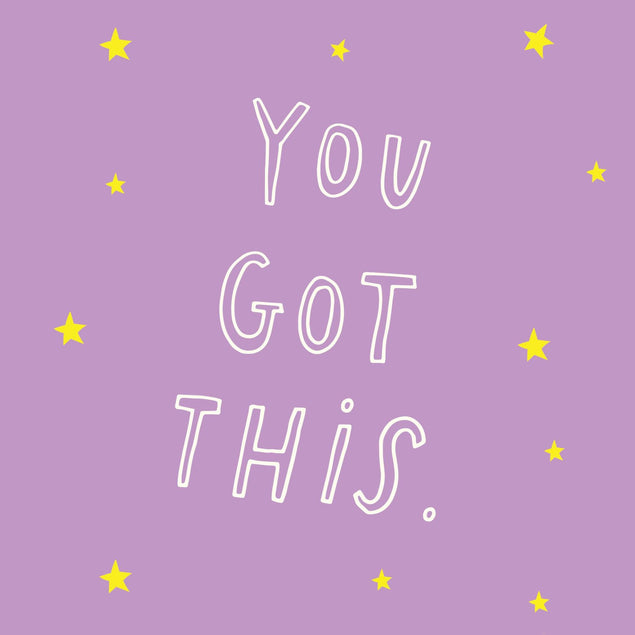 You got this Confetti-exploding Greetings Card