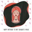 My Favourite Virgo Happy Birthday Confetti-exploding Greetings Card