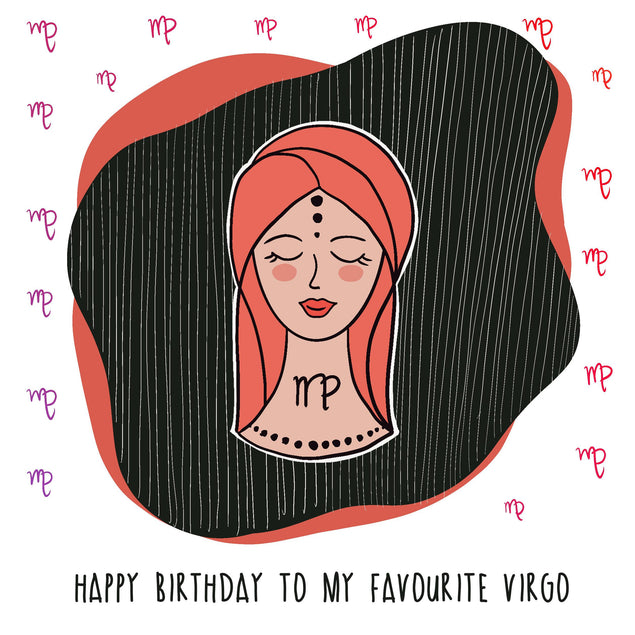 My Favourite Virgo Happy Birthday Confetti-exploding Greetings Card