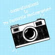 Congratulations To My Fav Photographer Vintage Camera Confetti-exploding Greetings Card