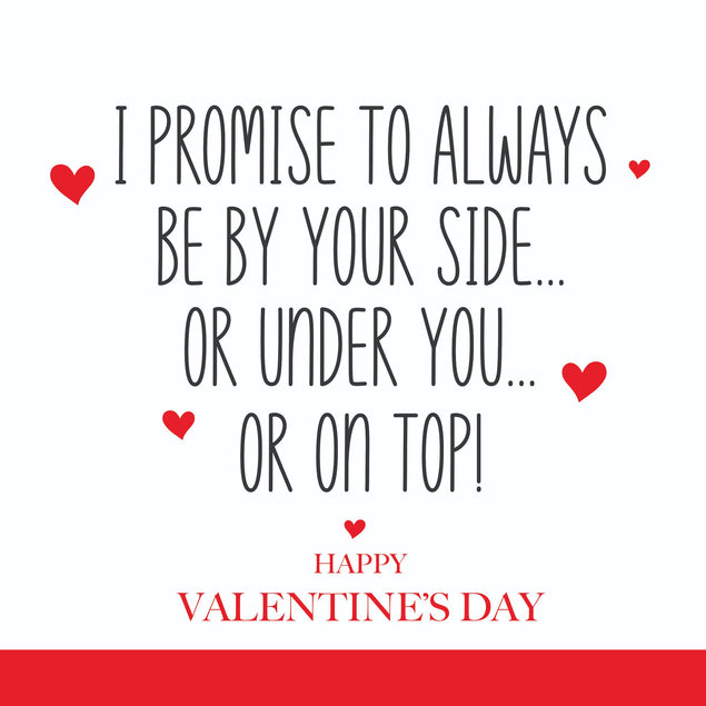 I Promise To Always Be By Your Side Valentine's Day Confetti-exploding Greetings Card