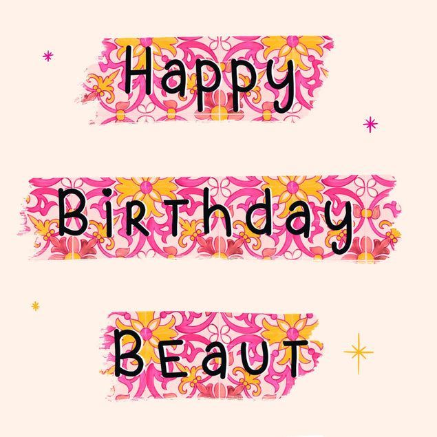 Birthday Beaut Floral Confetti-exploding Greetings Card