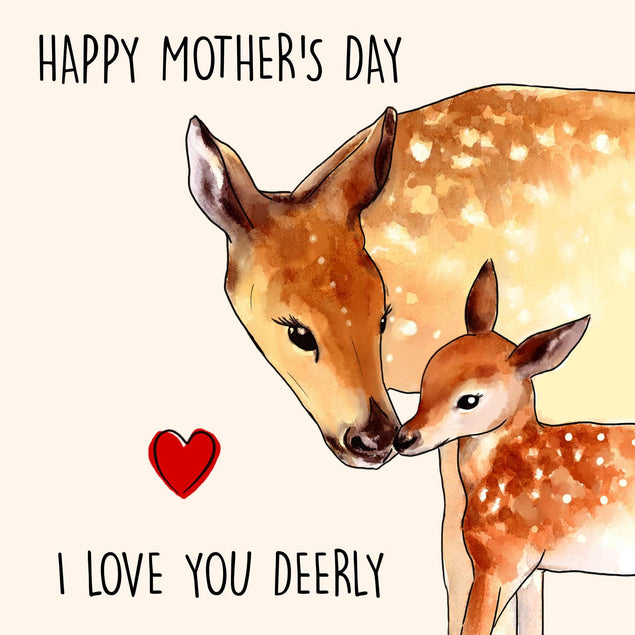 I Love You Deerly Confetti-exploding Greetings Card