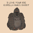 Big Daddy Gorilla Confetti-exploding Greetings Card