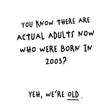 Adults Born 2003 Confetti-exploding Greetings Card