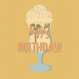 Vintage Milkshake Happy Birthday Confetti-exploding Greetings Card