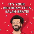Let's Salah-brate Your Birthday! Mohamed Salah Liverpool Confetti-exploding Greetings Card