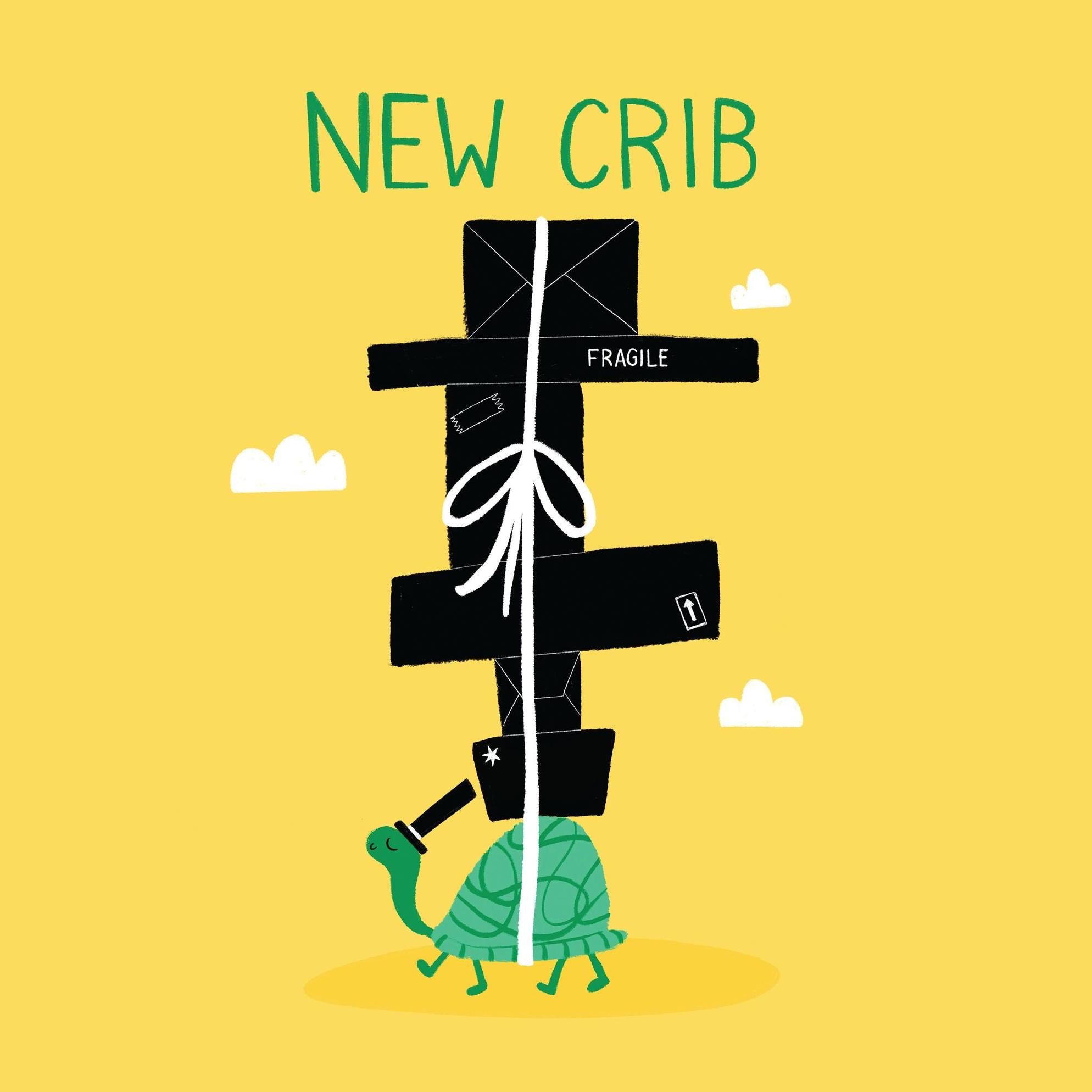 New Crib Confettiexploding Greetings Card Boomf