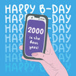 2000 Is The Best Year Birthday Confetti-exploding Greetings Card