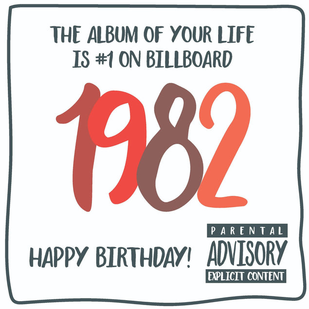 The Album Of your Life 1982 Birthday Confetti-exploding Greetings Card