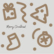 Merry Christmas Abstract Christmas Stuff Confetti-exploding Greetings Card
