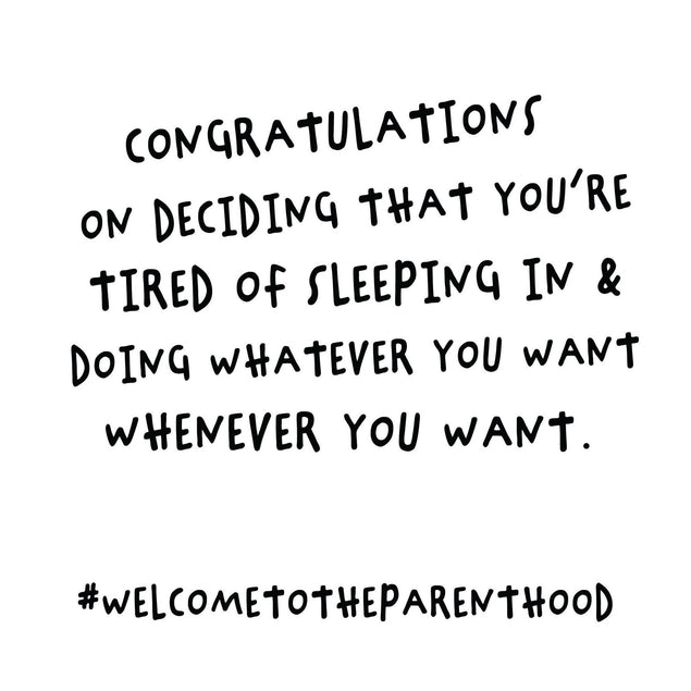 Tired of Sleeping In Confetti-exploding Greetings Card