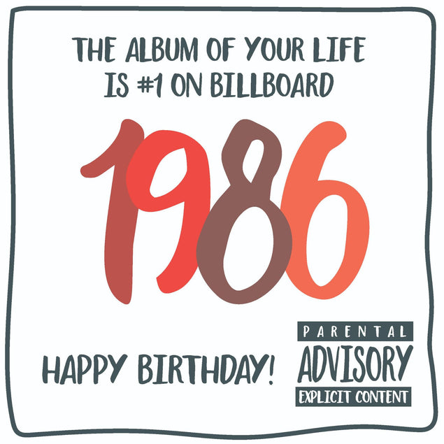 The Album Of your Life 1986 Birthday Confetti-exploding Greetings Card