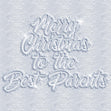 Merry Christmas Best Parent Words On Snow Confetti-exploding Greetings Card