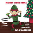 Christmas Elf-Awareness Confetti-exploding Greetings Card