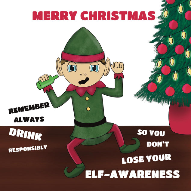 Christmas Elf-Awareness Confetti-exploding Greetings Card
