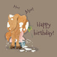 Moo Moo Happy Birthday Confetti-exploding Greetings Card