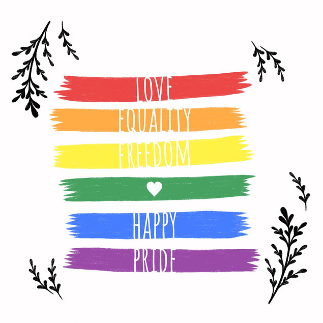 Love Equality Freedom Pride Confetti-exploding Greetings Card