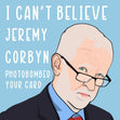 Jeremy Corbyn Photo Bomb Confetti-exploding Greetings Card