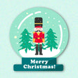 Christmas Ball Nutcracker Confetti-exploding Greetings Card
