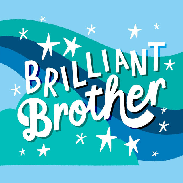 Brilliant Brother Confetti-exploding Greetings Card