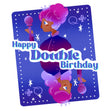 Dark Queens Happy Double Birthday Confetti-exploding Greetings Card