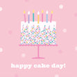 Happy Cake Day! Confetti-exploding Greetings Card