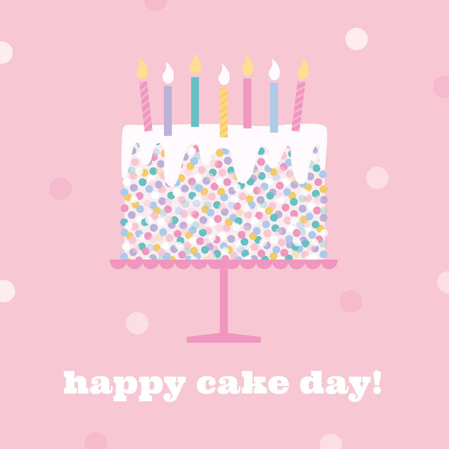Happy Cake Day! Confetti-exploding Greetings Card