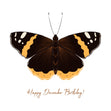 Happy December Birthday Butterfly Confetti-exploding Greetings Card