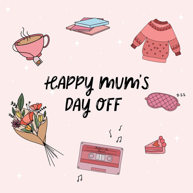 Mum's Day Off Mother's Day Confetti-exploding Greetings Card