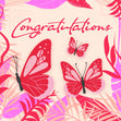 Tropical Pink Butterflies Birthday Confetti-exploding Greetings Card