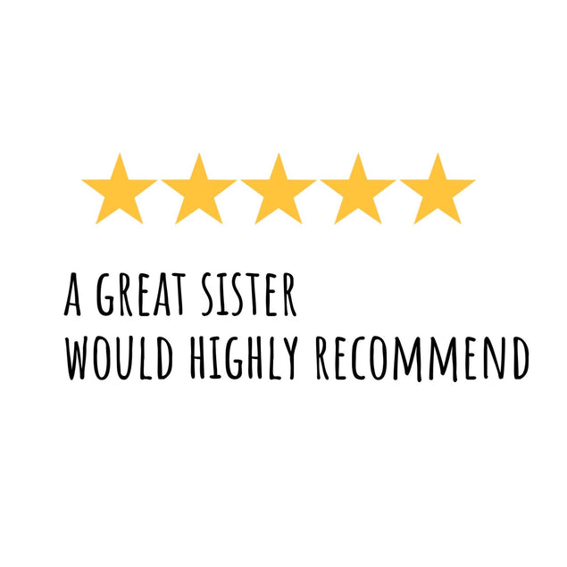 5 Stars Sister Birthday Confetti-exploding Greetings Card