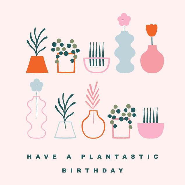 Have A Plantastic Birthday Confetti-exploding Greetings Card