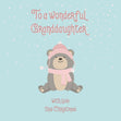 Cute Little Bear Merry Christmas To Granddaughter Confetti-exploding Greetings Card