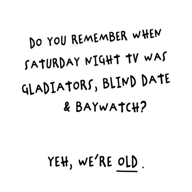 Saturday Night TV Confetti-exploding Greetings Card