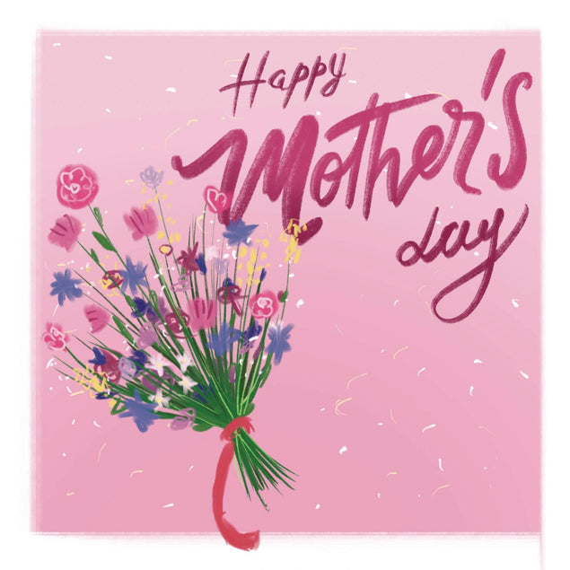 Happy Mother's Day Flower Bouquet Confetti-exploding Greetings Card