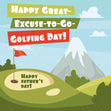 Excuse To Go Golfing Confetti-exploding Greetings Card