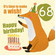 Make a Wish 68th Birthday Confetti-exploding Greetings Card