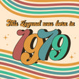 Legend Was Born In 1979 Confetti-exploding Greetings Card