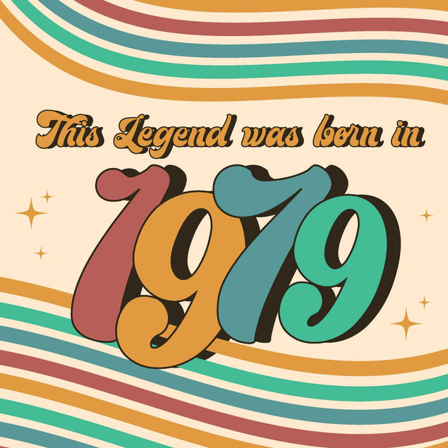 Legend Was Born In 1979 Confetti-exploding Greetings Card