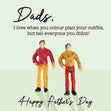 2 Dads Matching Outfits Father's Day Confetti-exploding Greetings Card
