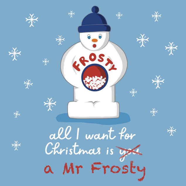 Funny Mr Frosty Trauma Christmas Confetti-exploding Greetings Card