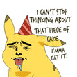 Pikachu Meme Happy Birthday Confetti-exploding Greetings Card