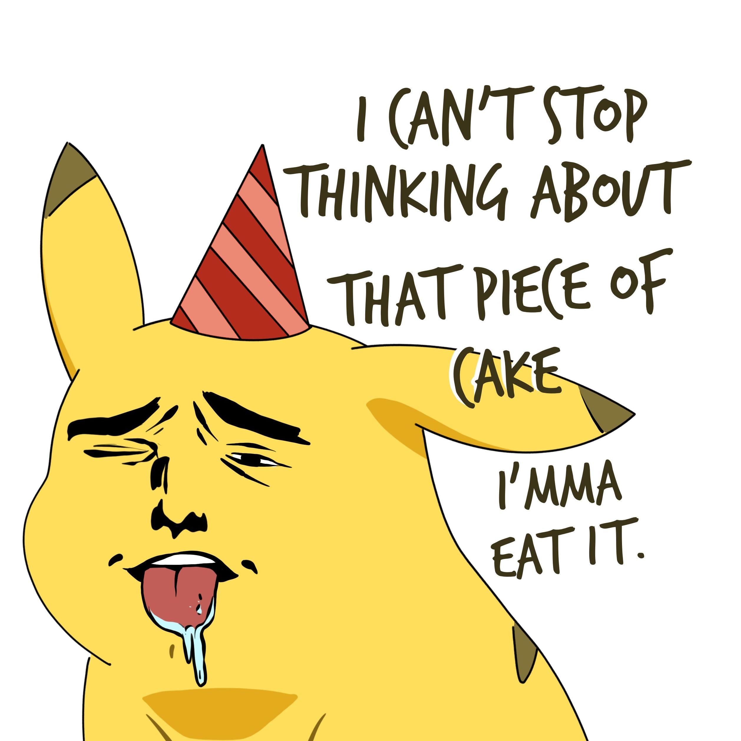 Pikachu Meme Happy Birthday Confetti-exploding Greetings Card – Boomf