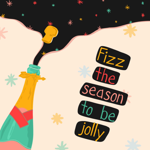 Fizz The Season To Be Jolly Confetti-exploding Greetings Card