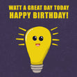 Lamp Great Day Today Birthday Confetti-exploding Greetings Card